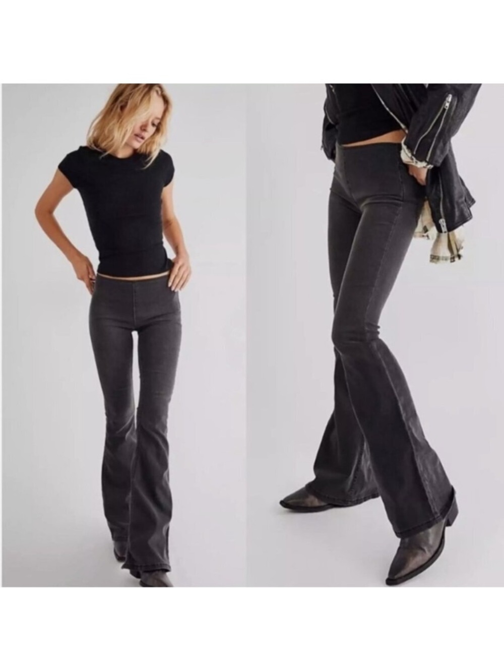 We The Free Washed Black High-Rise Jeans